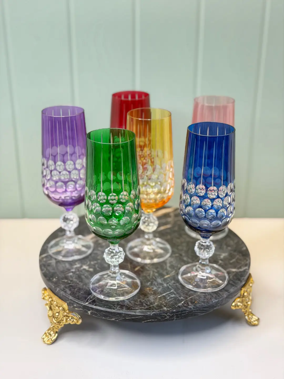 6lı Bohemia Kristal Sterna Bardak Lirda