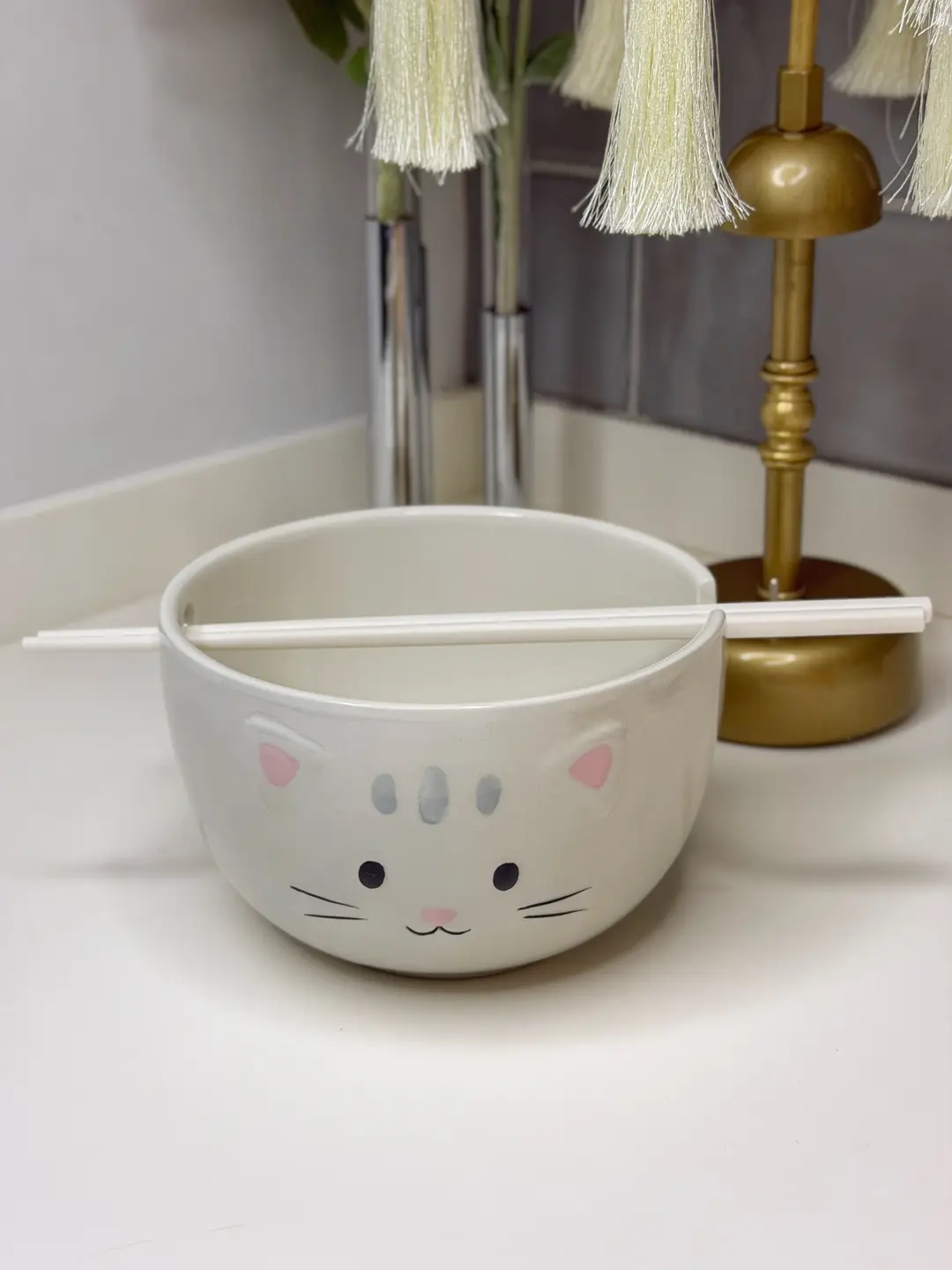Kedi Figürlü Noodle Kasesi